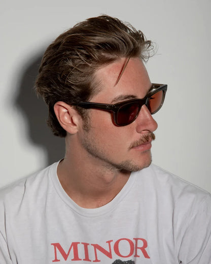 DECADE eyewear MELVIN 80s CRYSTAL OLIVE / BROWN