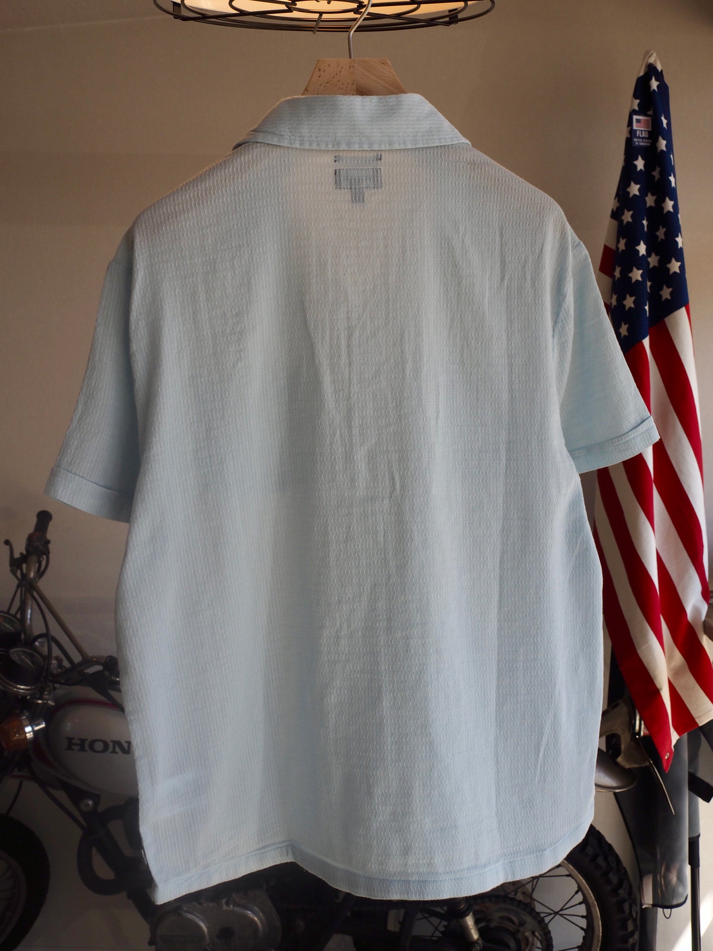 BRIXTON THE VINTAGE S/S WVN BLUE AURA ブリクストン ビンテージ ショートスリーブシャツが