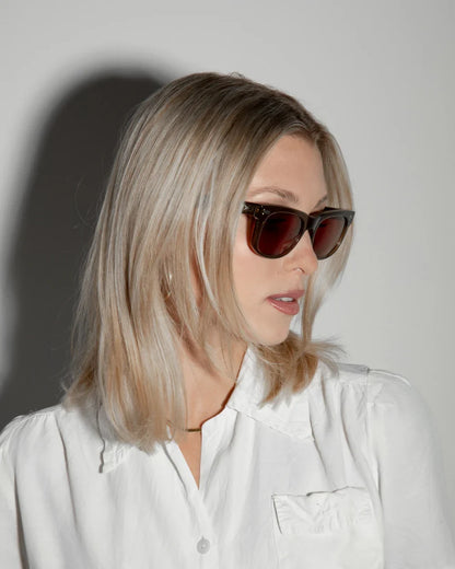 DECADE eyewear MELVIN 80s CRYSTAL OLIVE / BROWN