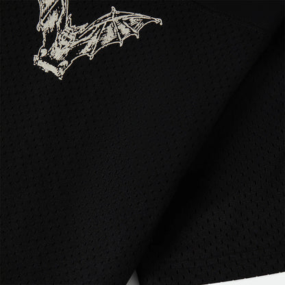 BRIXTON BAGGY MESH PRACTICE JERSEY - BLACK/WHITE CHIPPA ブリクストン バギーメッシュジャージ