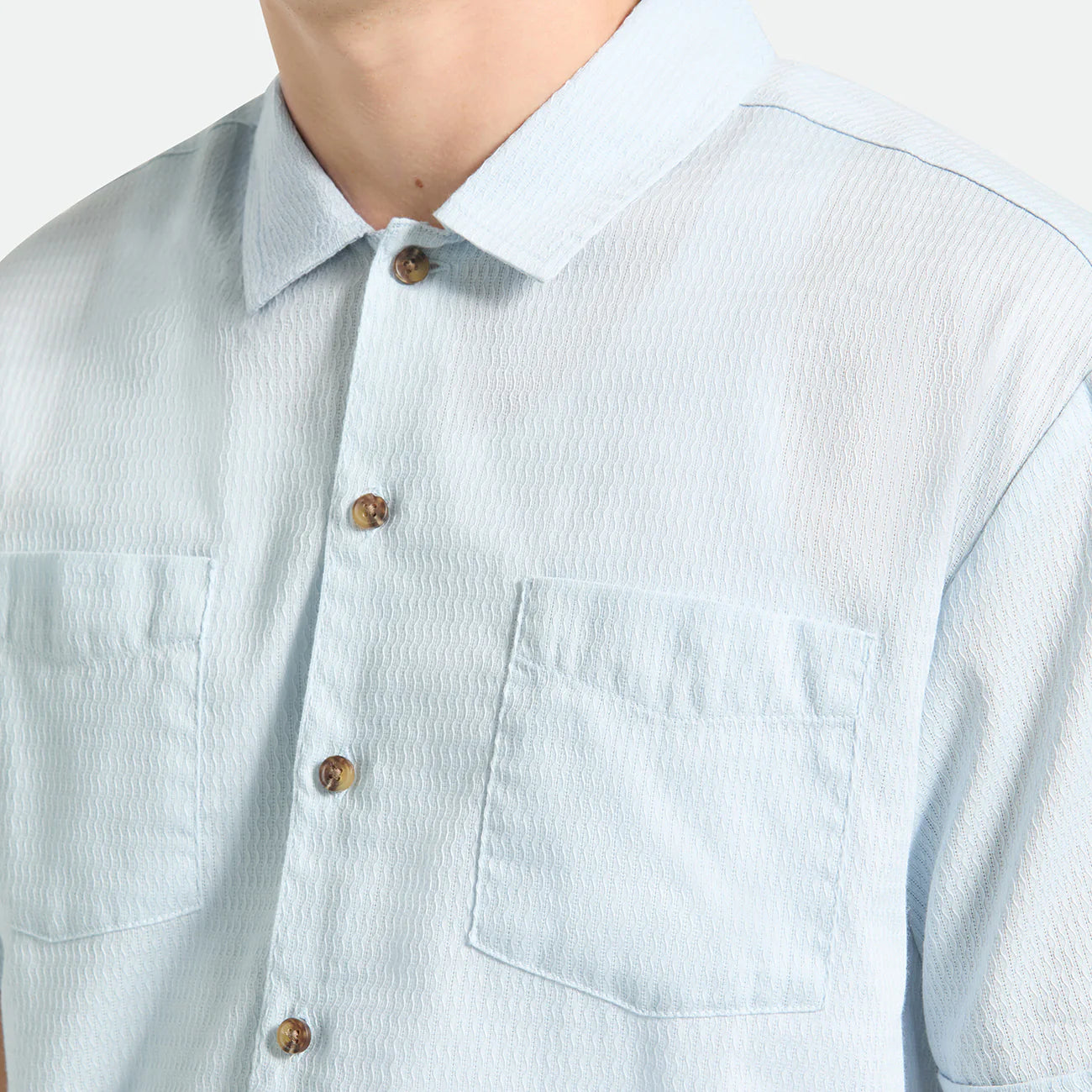 BRIXTON THE VINTAGE S/S WVN BLUE AURA ブリクストン ビンテージ ショートスリーブシャツが