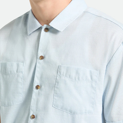 BRIXTON THE VINTAGE S/S WVN BLUE AURA ブリクストン ビンテージ ショートスリーブシャツが