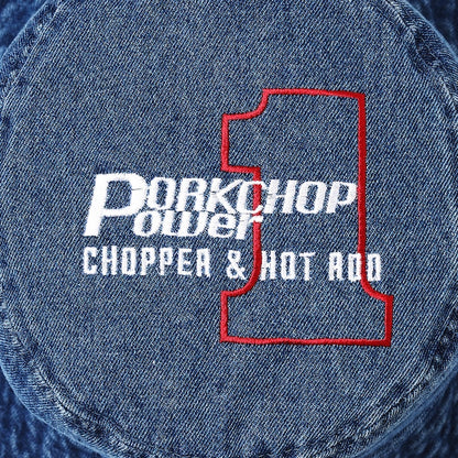 PORKCHOP GARAGE SUPPLY P POWER DENIM BUCKET HAT