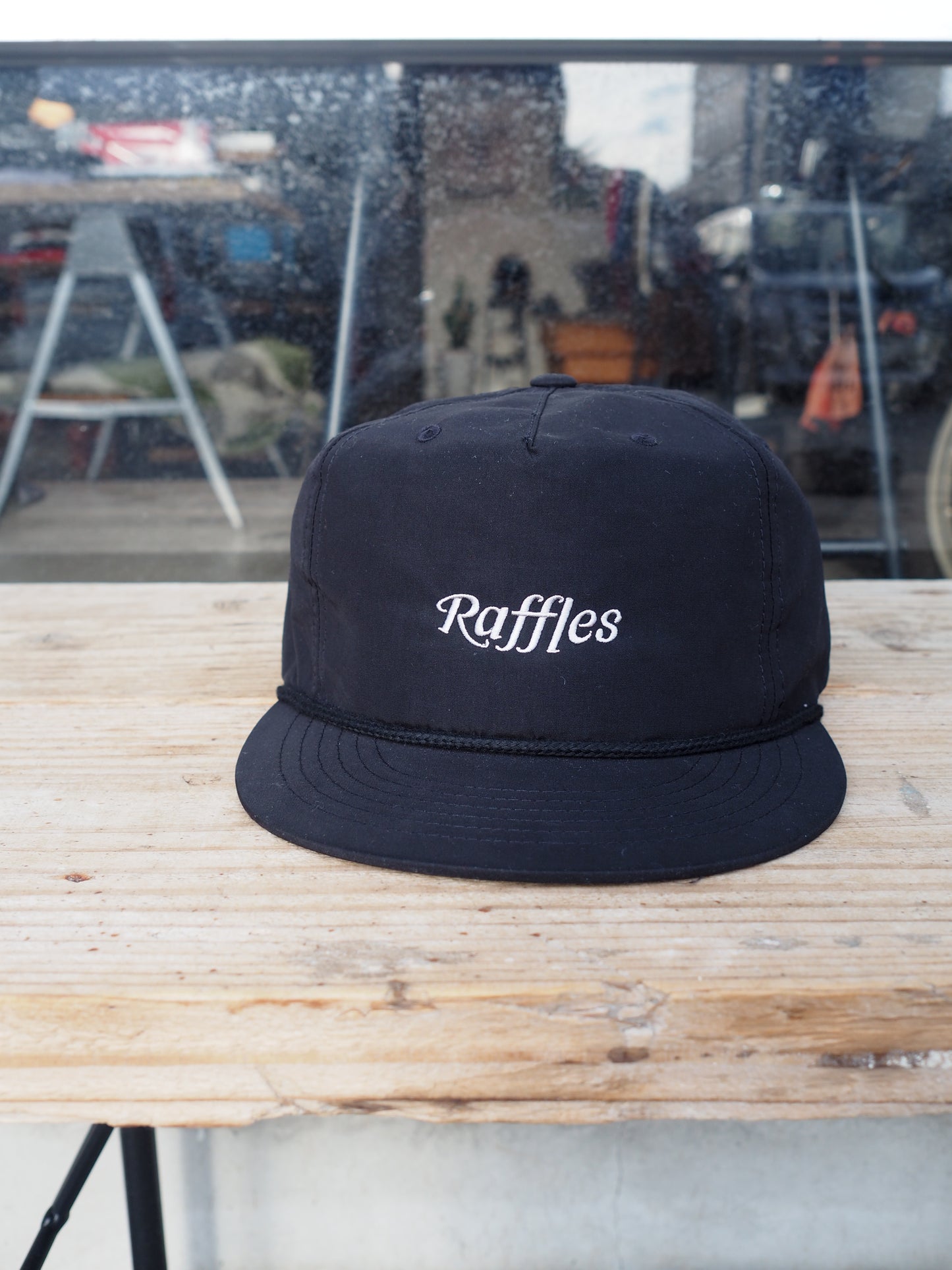 Raffles logo 5panel nylon cap