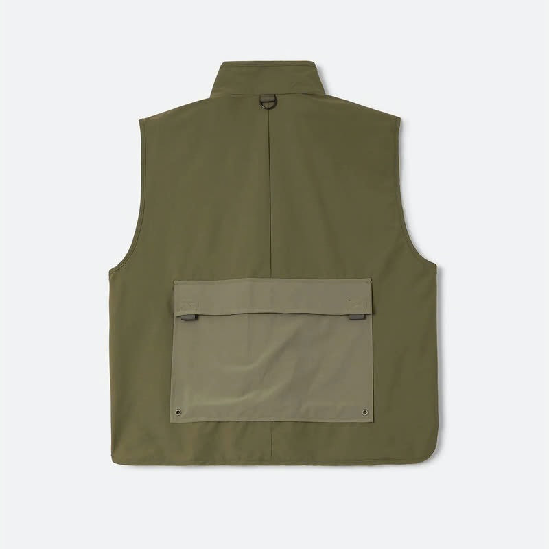 BRIXTON JOURNEY UTILITY VEST Dark Olive / Olive Surplus