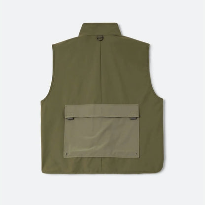 BRIXTON JOURNEY UTILITY VEST Dark Olive / Olive Surplus
