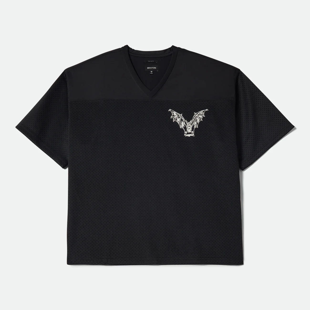 BRIXTON BAGGY MESH PRACTICE JERSEY - BLACK/WHITE CHIPPA ブリクストン バギーメッシュジャージ