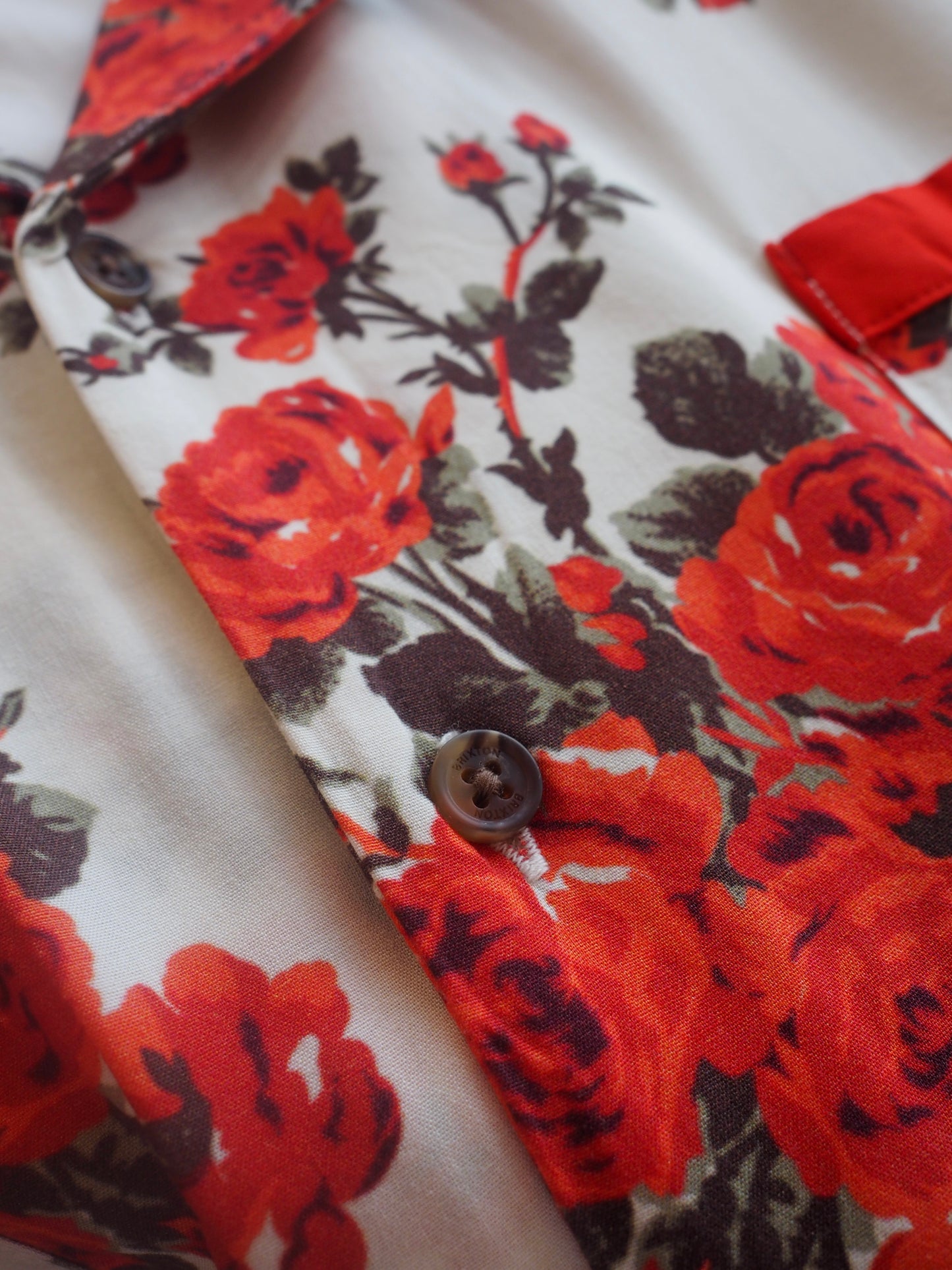 BRIXTON LAFAYETTE S/S WVN ROSE BUD ブリクストン ラファイエット ショートスリーブシャツ
