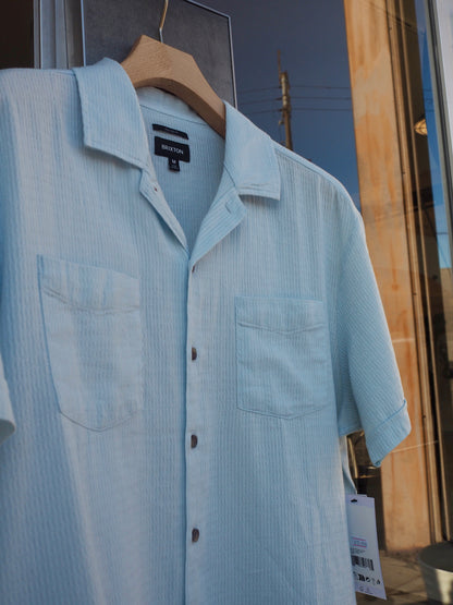 BRIXTON THE VINTAGE S/S WVN BLUE AURA ブリクストン ビンテージ ショートスリーブシャツが