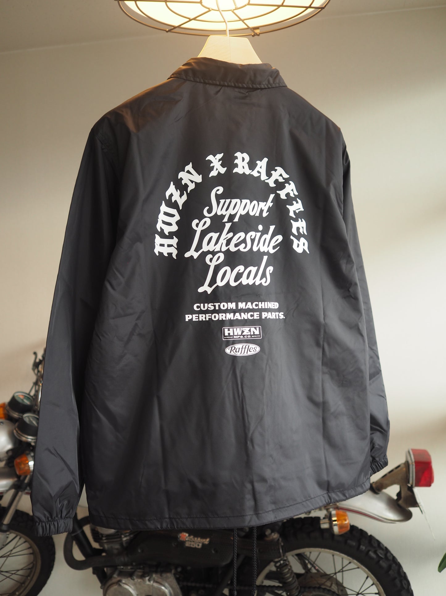 HWZN × Raffles double name coach jacket　ハウゼンｘラッフルズ　コーチジャケット