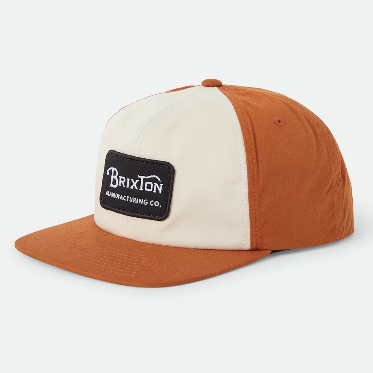 BRIXTON GRADE SNAPBACK - WHITECAP/CARAMEL