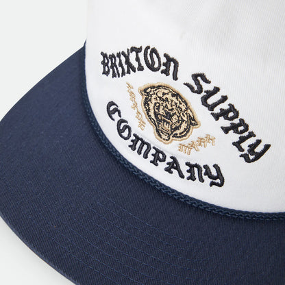 BRIXTON MORADO MP SNAPBACK MIDNIGHT BLUE/WHITE ブリクストン モラード スナップバックキャップ