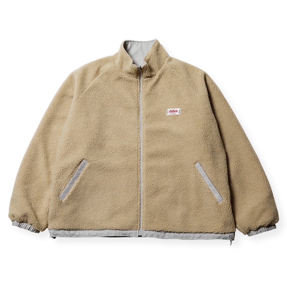 CUTRATE LOGO EMBROIDERY REVERSIBLE BOA JACKET　カットレイト　ロゴリバーシブルボアジャケット