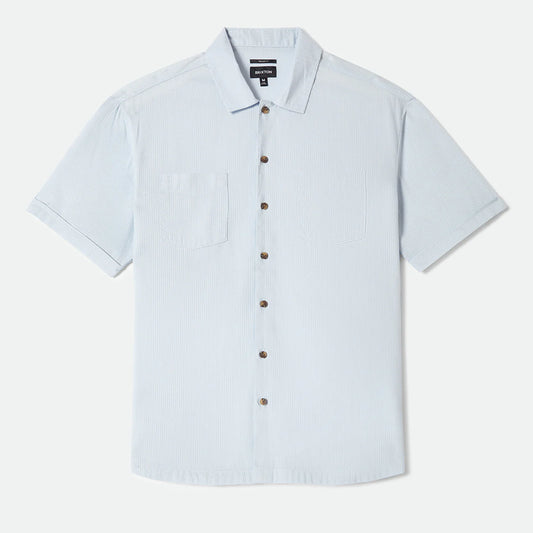 BRIXTON THE VINTAGE S/S WVN BLUE AURA ブリクストン ビンテージ ショートスリーブシャツが