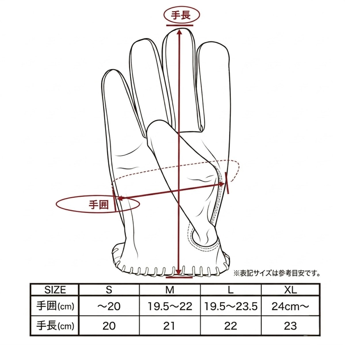 Signal Glove RED / white lace