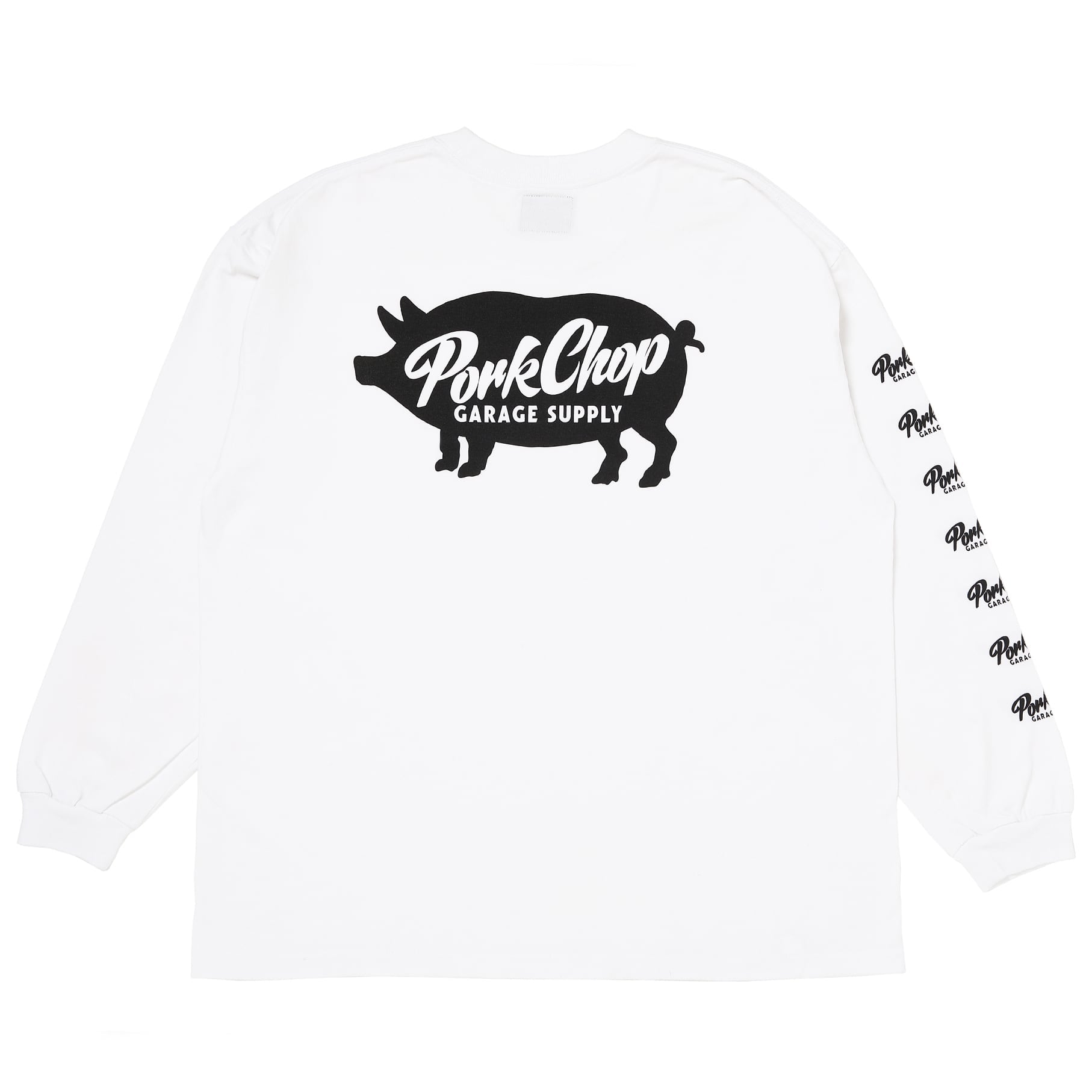 PORKCHOP GARAGE SUPPLY SCRIPT PORK L/S TEE ポークチョップガレージ