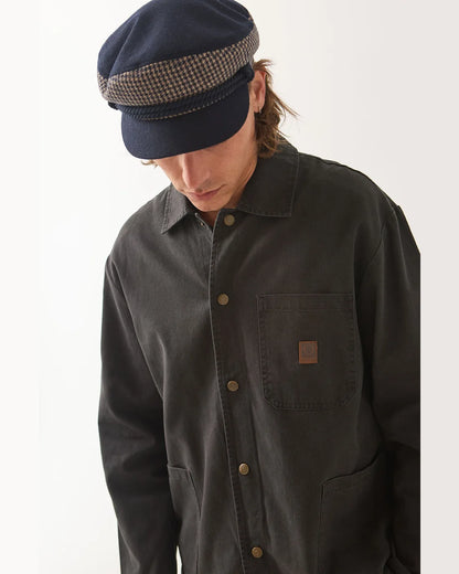 BRIXTON PAINTERS JACKET - WASHED BLACK