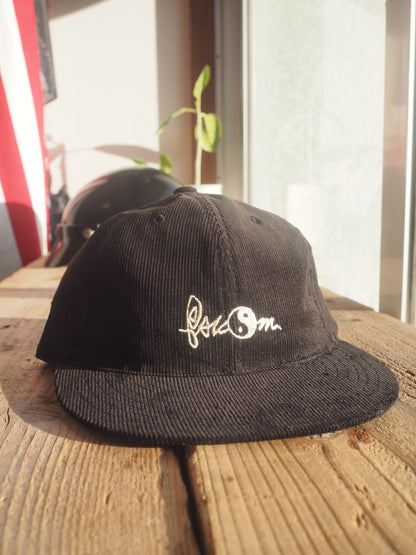Psicom tivoLi surf shop 2026 CORDUROY LAME CAP PSICOM Black / Brown    サイコム　チボリサーフショップ　コーデュロイキャップ　ブラック/ブラウン