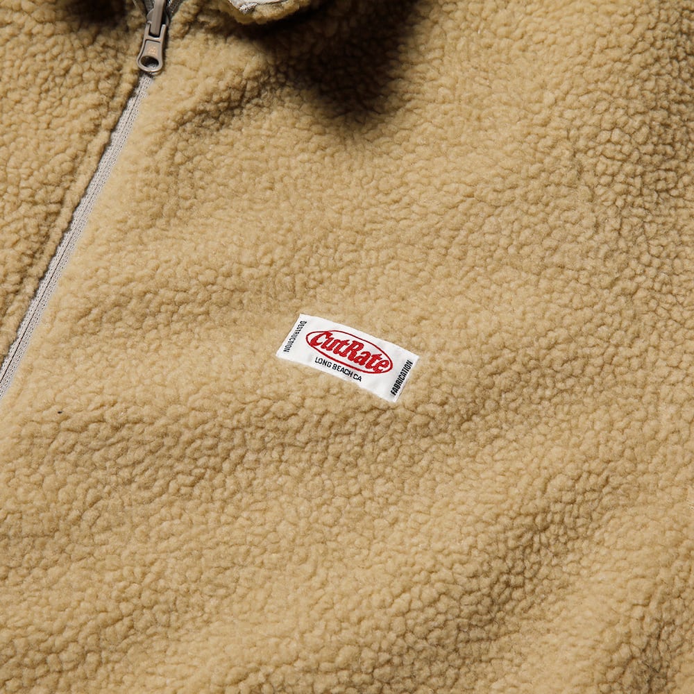 CUTRATE LOGO EMBROIDERY REVERSIBLE BOA JACKET　カットレイト　ロゴリバーシブルボアジャケット