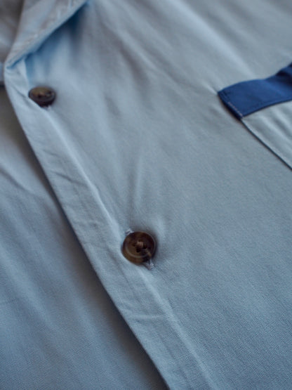 BRIXTON LAFAYETTE S/S WVN BLUE AURA ブリクストン ラファイエット ショートスリーブシャツ