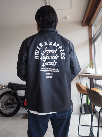 HWZN × Raffles double name coach jacket　ハウゼンｘラッフルズ　コーチジャケット