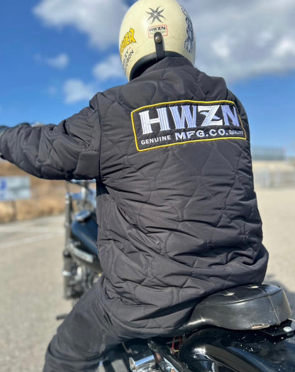 HWZN.MFG.CO.  Box logo quilting jacket　ハウゼン　ボックスロゴ　キルティングジャケット