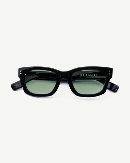 DECADE eyewear MILTON 60s GLOSS BLACK / GREEN