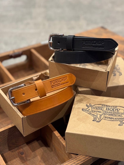 PORKCHOP GARAGE SUPPLY LEATER BELT ポークチョップガレージサプライ レザーベルト