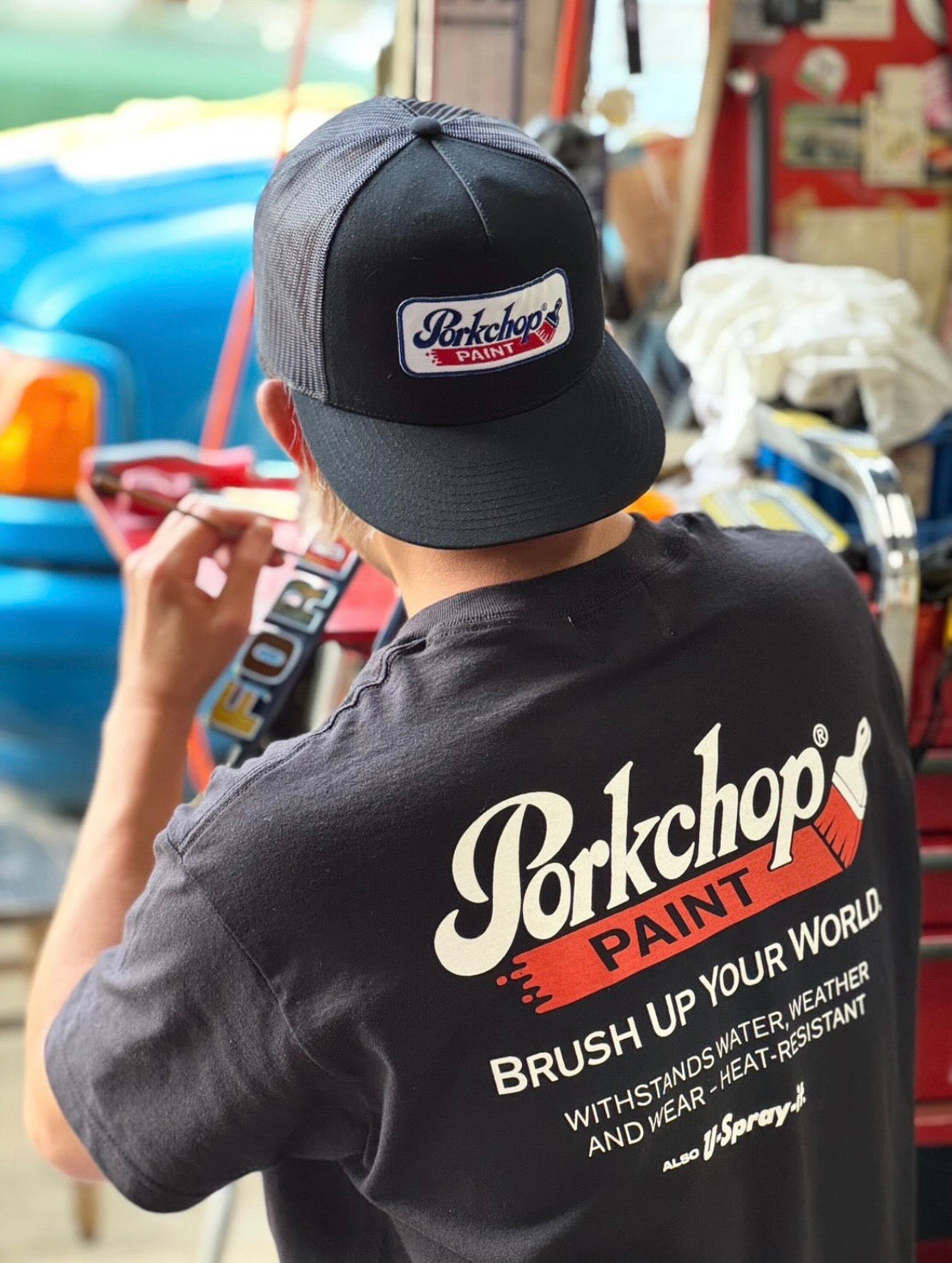 PORKCHOP GARAGE SUPPLY PCP WAPPEN MESH CAP ポークチョップガレージ
