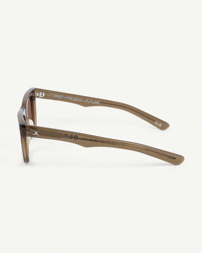DECADE eyewear MELVIN 80s CRYSTAL OLIVE / BROWN