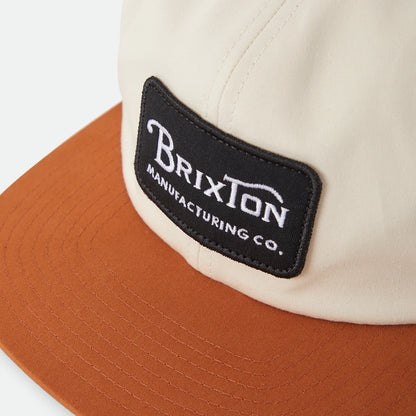 BRIXTON GRADE SNAPBACK - WHITECAP/CARAMEL