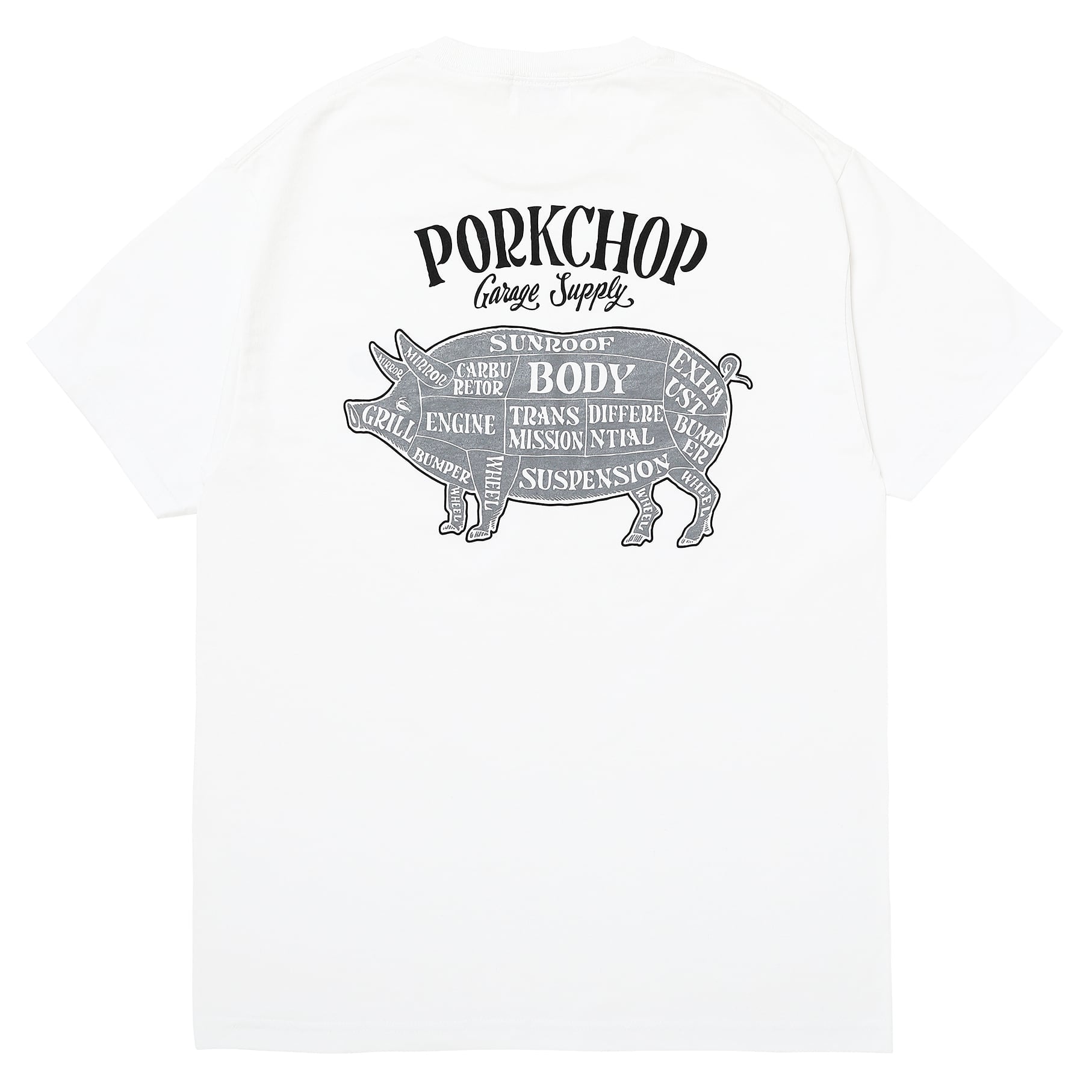 PORKCHOP GARAGE SUPPLY PORK BACK TEE ポークチョップガレージ