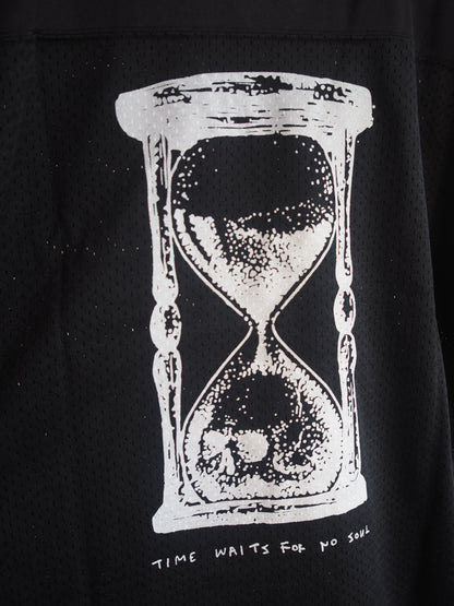 BRIXTON BAGGY MESH PRACTICE JERSEY - BLACK/WHITE CHIPPA ブリクストン バギーメッシュジャージ