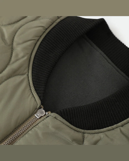 BRIXTON BUILDERS ABRAHAM REV VEST - BLACK / OLIVE SURPLUS
