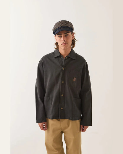 BRIXTON PAINTERS JACKET - WASHED BLACK