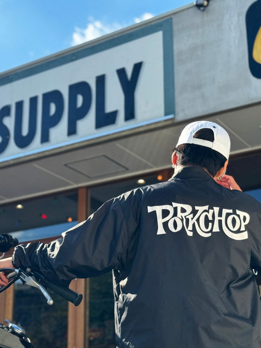 PORKCHOP GARAGE SUPPLY SC LOGO COACH JACKET