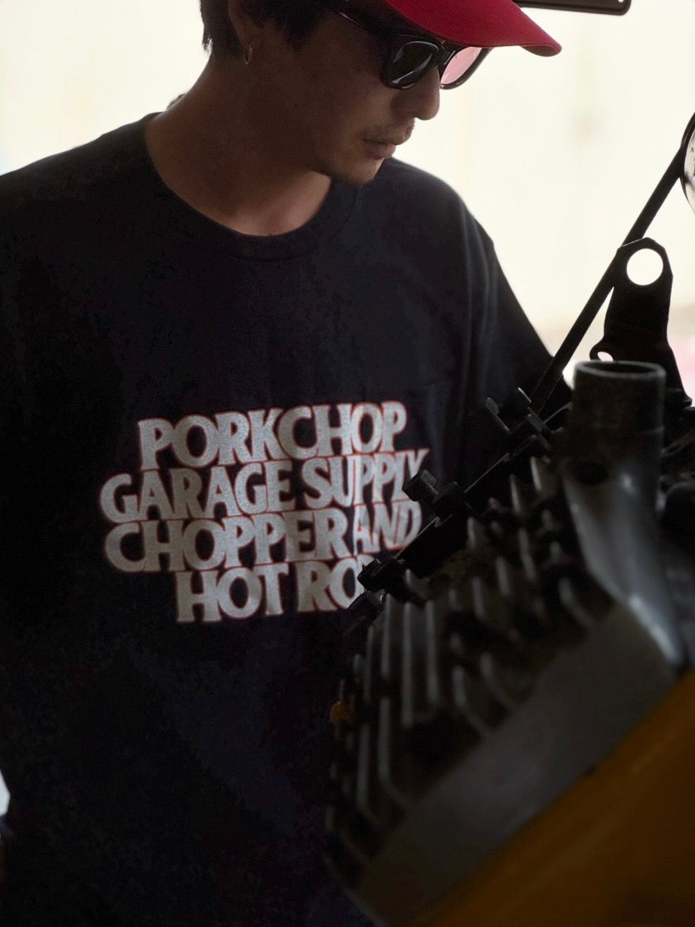 PORKCHOP GARAGE SUPPLY C&H LOGO POCKET TEE