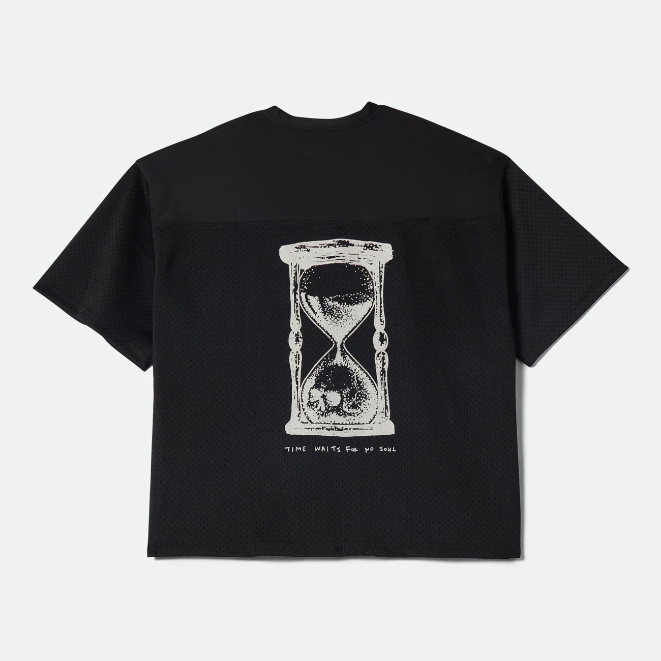 BRIXTON BAGGY MESH PRACTICE JERSEY - BLACK/WHITE CHIPPA ブリクストン バギーメッシュジャージ