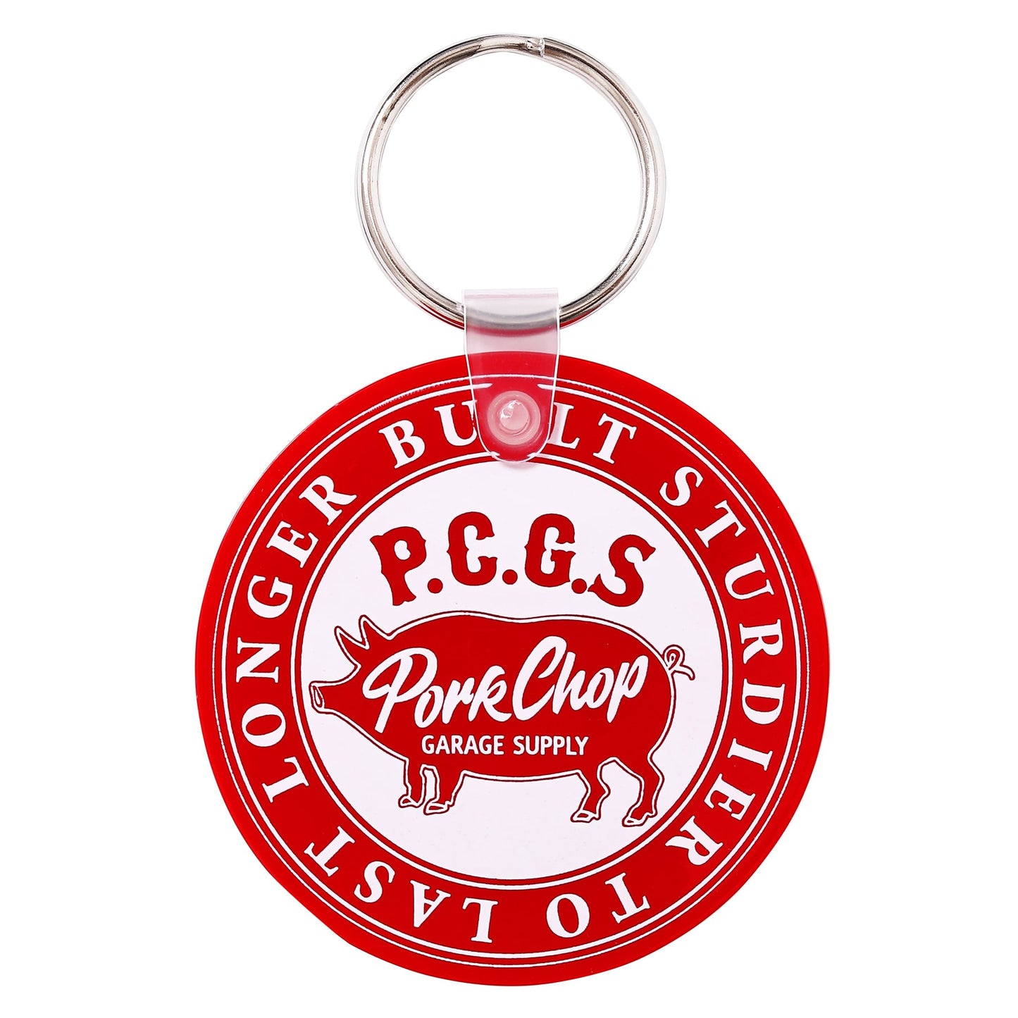 PORKCHOP GARAGE SUPPLY KEY TAG CIRCLE PORK　ポークチョップガレージサプライ　キータグ　サークルポーク　キーホルダー
