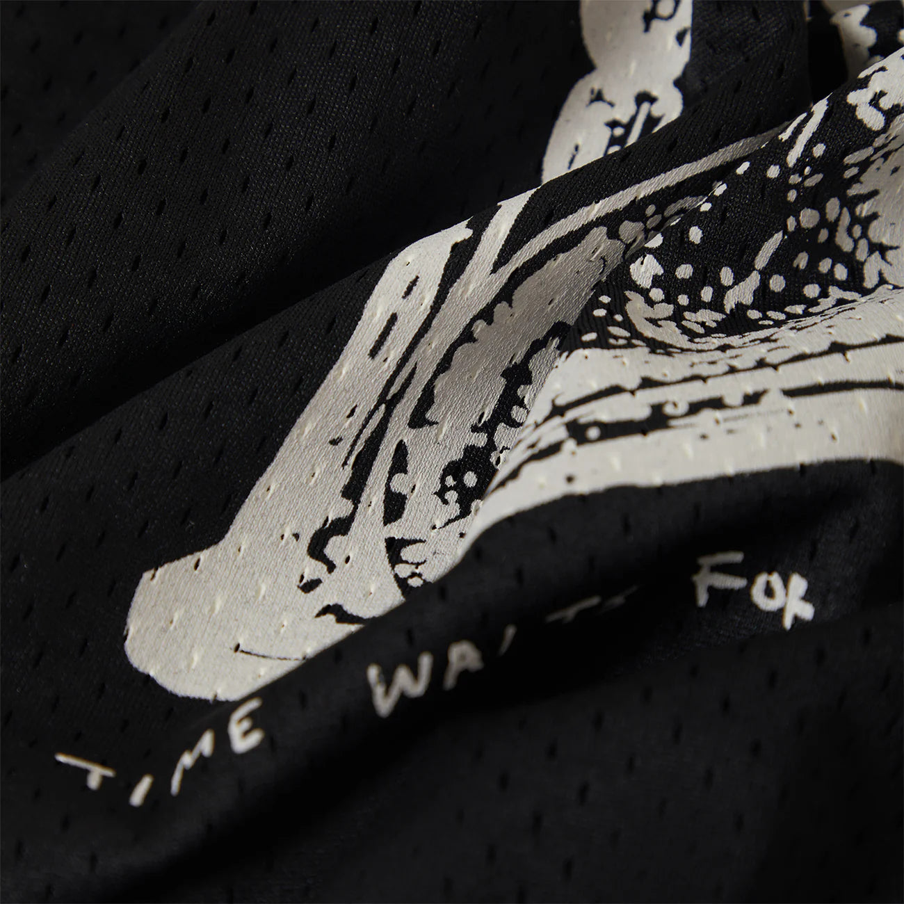 BRIXTON BAGGY MESH PRACTICE JERSEY - BLACK/WHITE CHIPPA ブリクストン バギーメッシュジャージ
