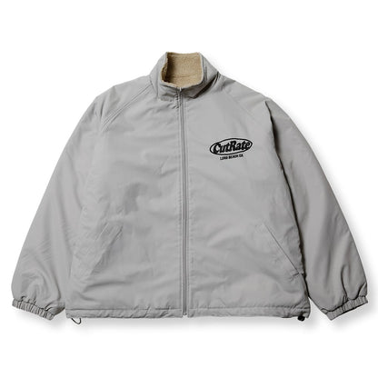 CUTRATE LOGO EMBROIDERY REVERSIBLE BOA JACKET　カットレイト　ロゴリバーシブルボアジャケット