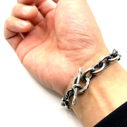 HATCHET Metal Work Studio H.M.W.S HB-29-SP "SilverPlating" Bracelet