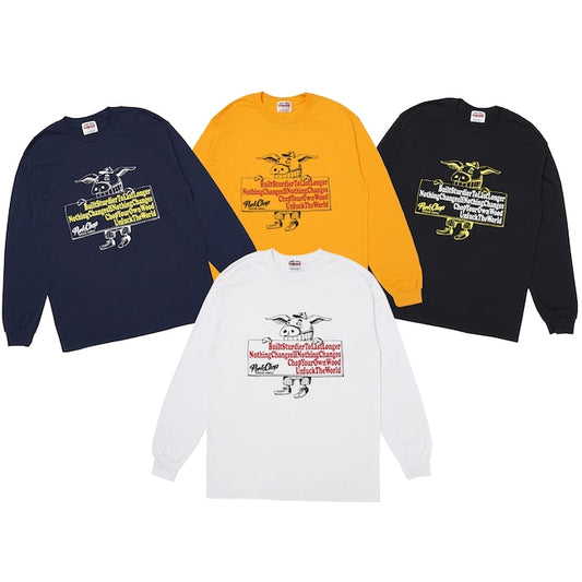PORKCHOP GARAGE SUPPLY SLOGAN L/S TEE
