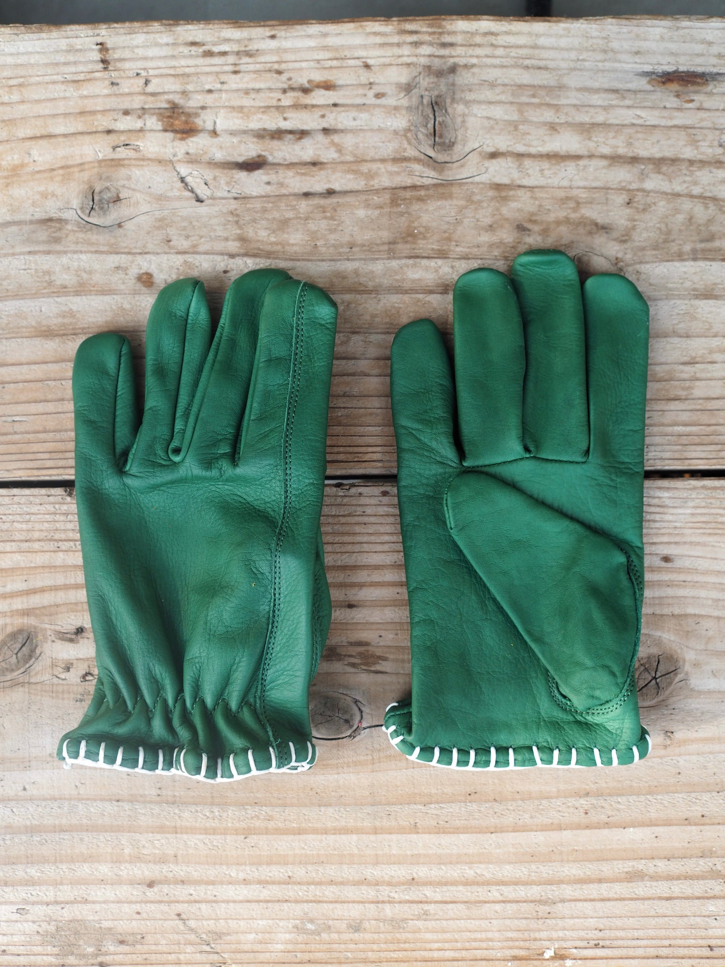 Signal Glove GREEN / white lace