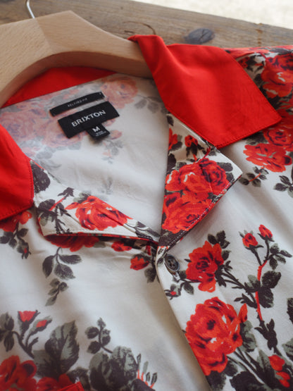 BRIXTON LAFAYETTE S/S WVN ROSE BUD ブリクストン ラファイエット ショートスリーブシャツ