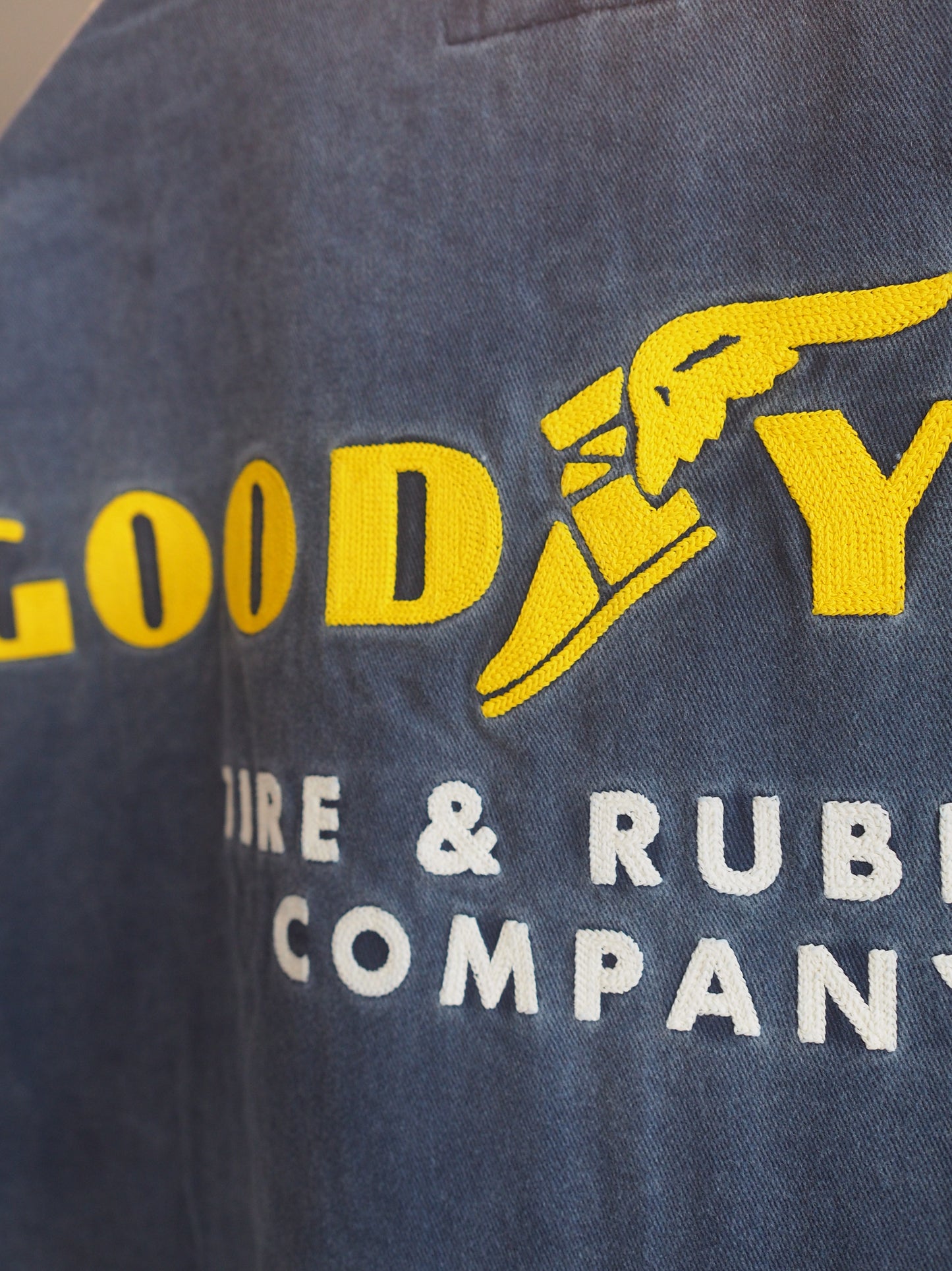 BRIXTON GOODYEAR TRADEMARK LIGHTWEIGHT GARAGE JACKET WASHED NAVY ブリクストン グッドイヤー トレードマークガレージジャケット