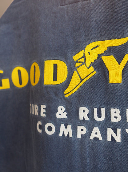 BRIXTON GOODYEAR TRADEMARK LIGHTWEIGHT GARAGE JACKET WASHED NAVY ブリクストン グッドイヤー トレードマークガレージジャケット