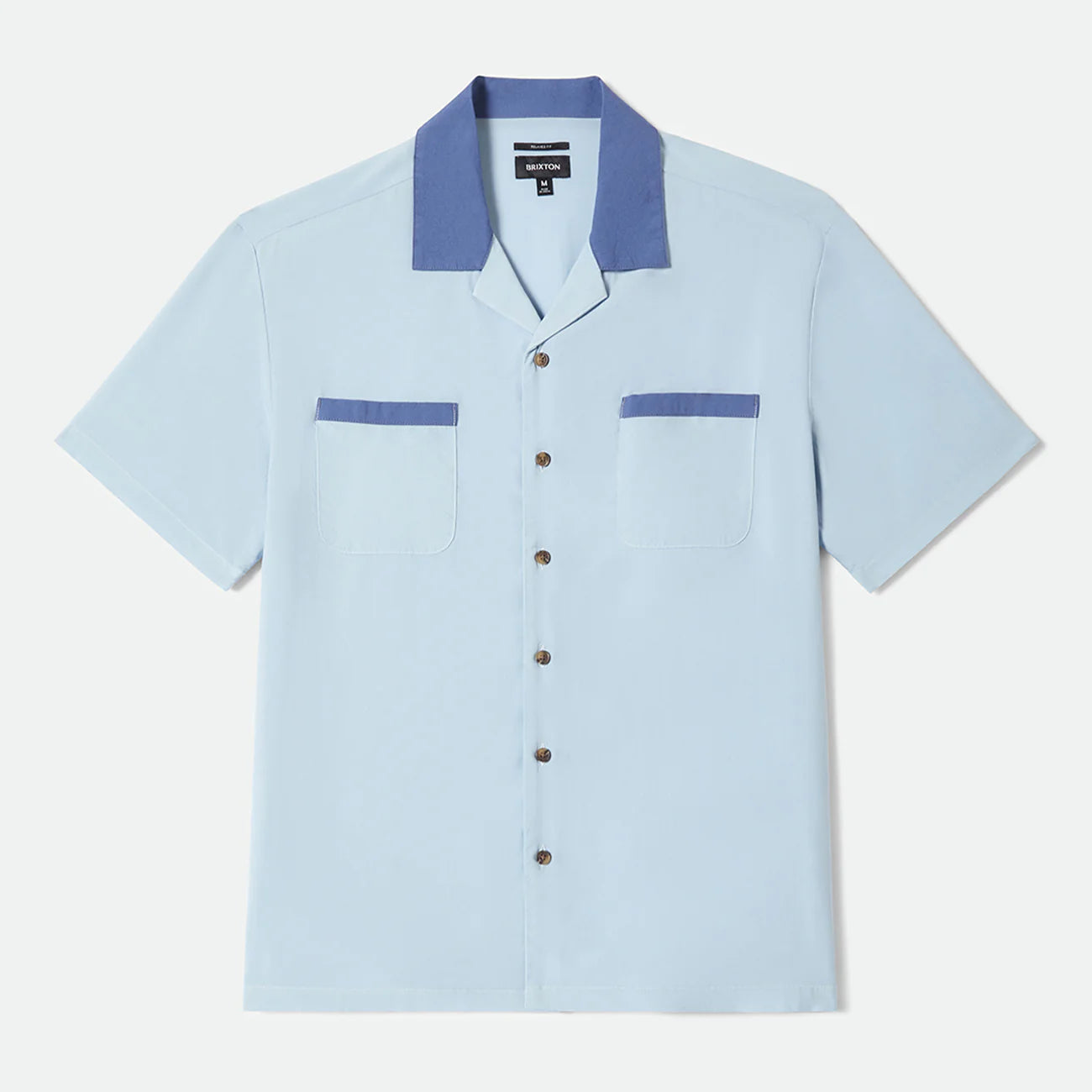 BRIXTON LAFAYETTE S/S WVN BLUE AURA ブリクストン ラファイエット ショートスリーブシャツ