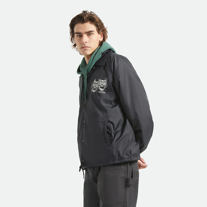 BRIXTON WATCHMAN LW COACHES JKT - BLACK ブリクストン ウォッチメン コーチジャケット