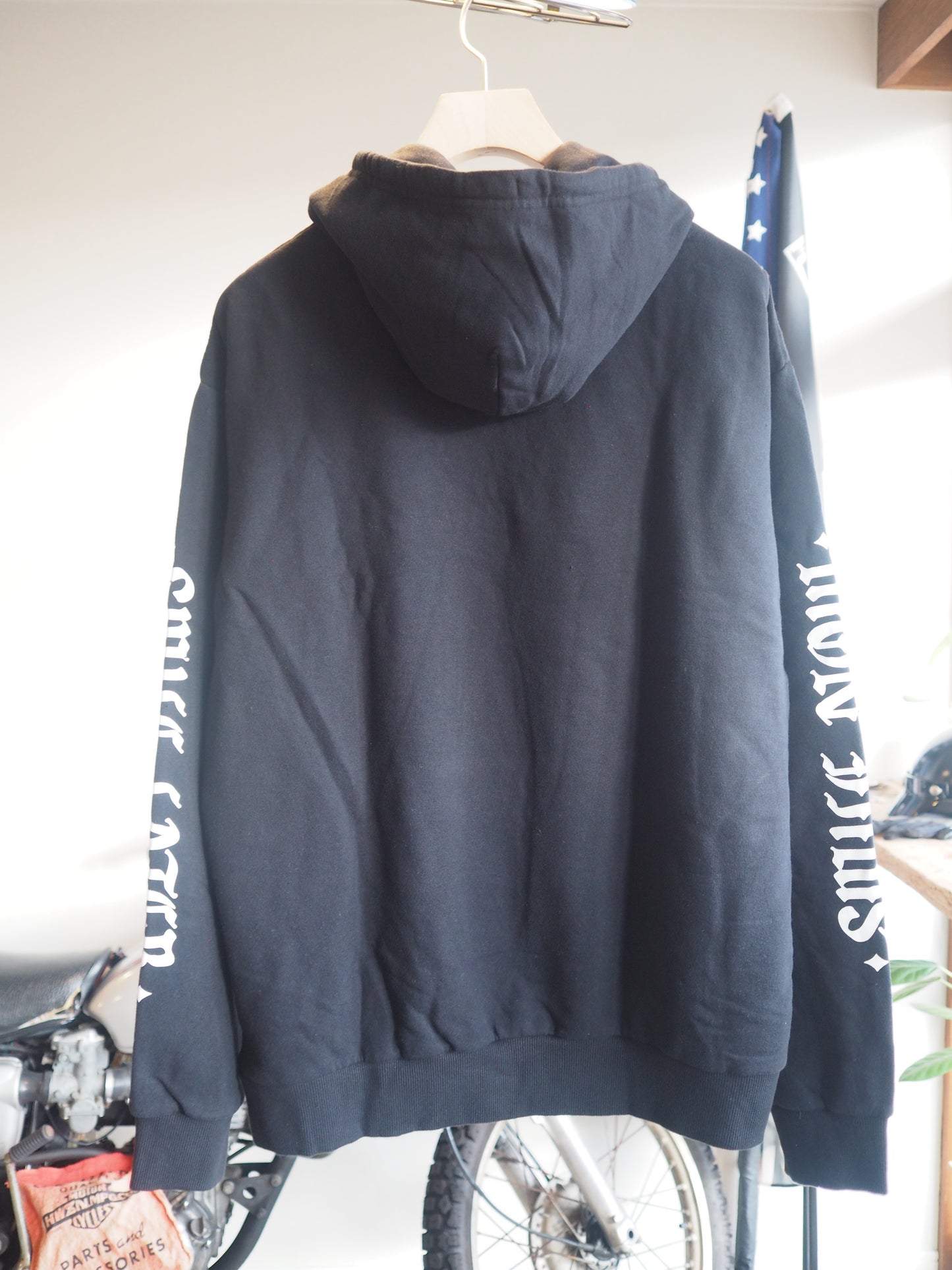 BRIXTON SMILE ALWAYS RELAXED HOODIE - BLACK ブリクストン スマイルオールウェイズ リラックス フーディ パーカー